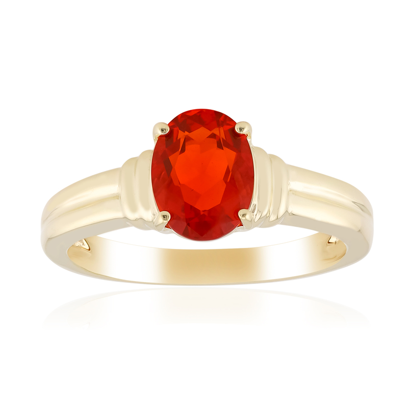 AAA-Mexikanischer Feueropal-Goldring