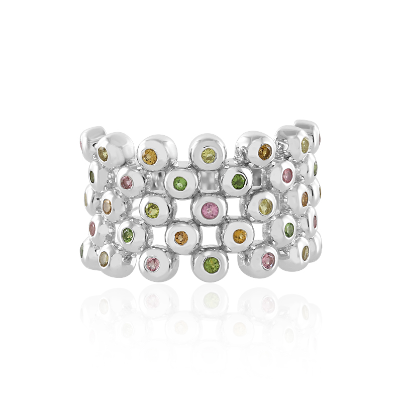 Brasilianischer Turmalin-Silberring (de Melo) Brasilianischer Turmalin-Silberring (de Melo)