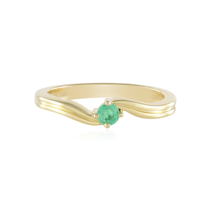 Kolumbianischer Smaragd-Silberring