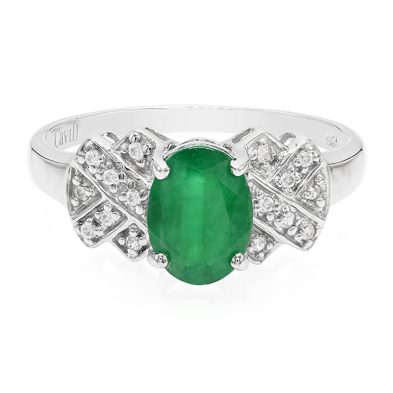 Bahia-Smaragd-Silberring Bahia-Smaragd-Silberring