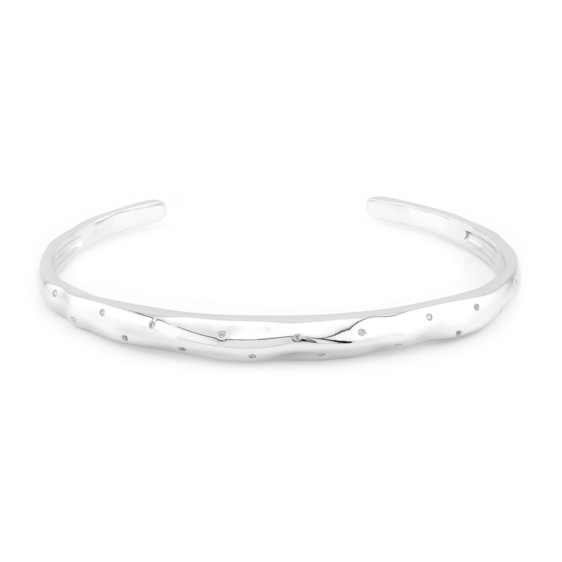 Zirkon-Silberarmreif