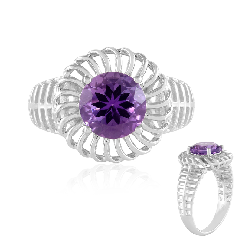 Lavendel-ametist-silverring (Ornaments by de Melo) från Juwelo