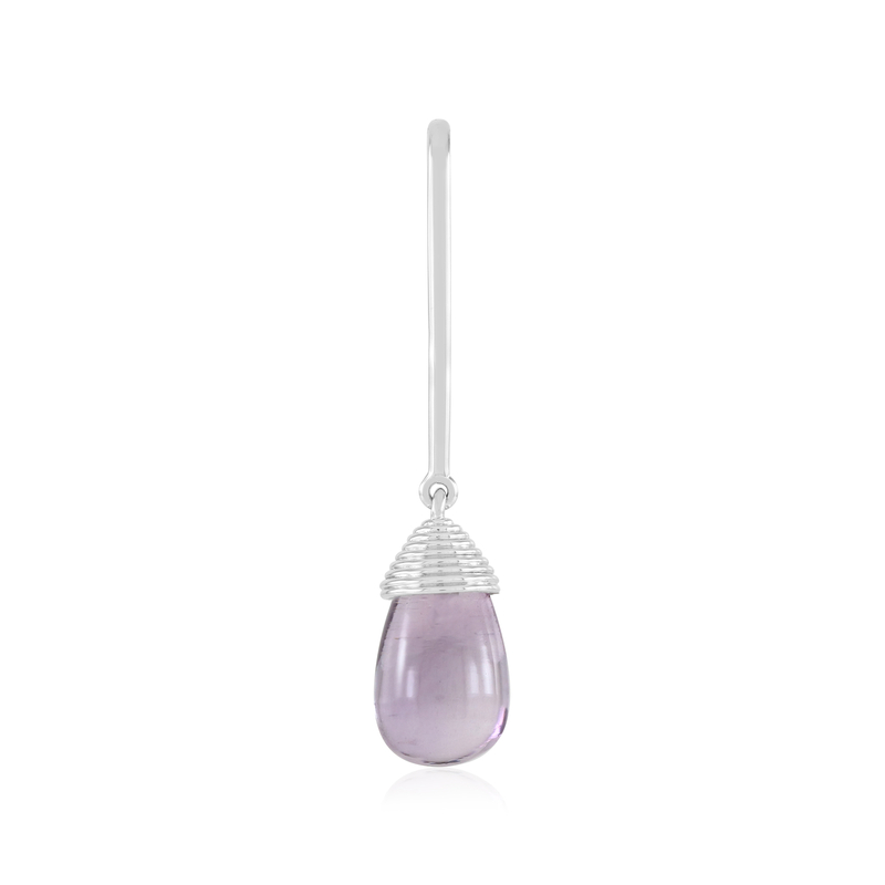 Lavendel-Amethyst-Silberanhänger (MONOSONO COLLECTION)
