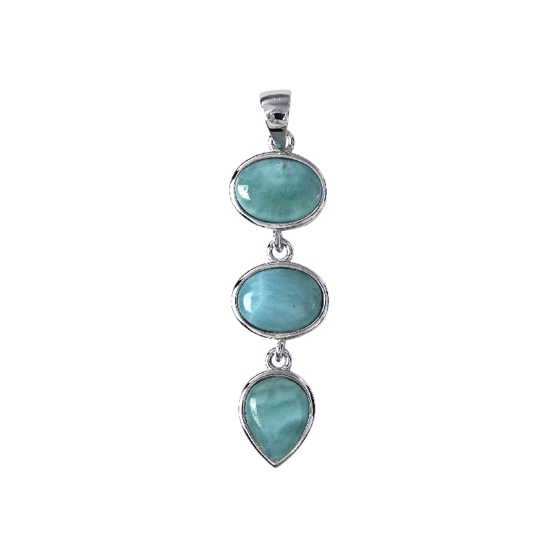 Larimar-Silberanhänger