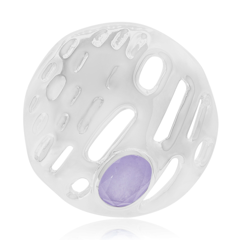 Lavendel-Jade-Silberanhänger (MONOSONO COLLECTION) Lavendel-Jade-Silberanhänger (MONOSONO COLLECTION)