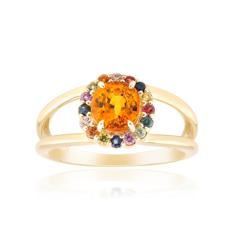 Oranger Ban Ka Cha-Saphir-Goldring Oranger Ban Ka Cha-Saphir-Goldring