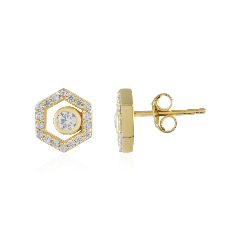 Zirkon-Silberohrringe Zirkon-Silberohrringe