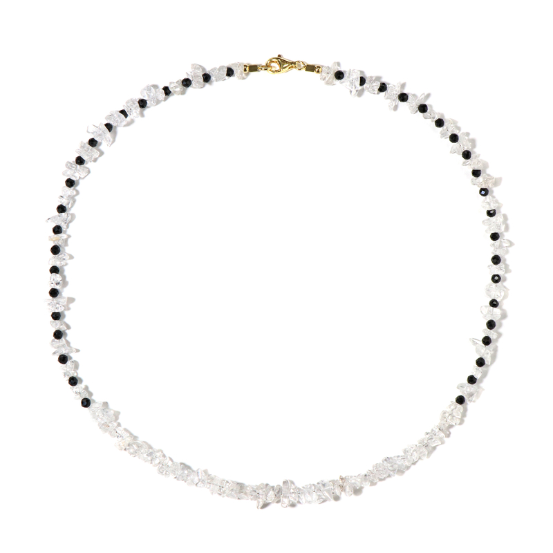 Edelstein-Silberhalskette Edelstein-Silberhalskette