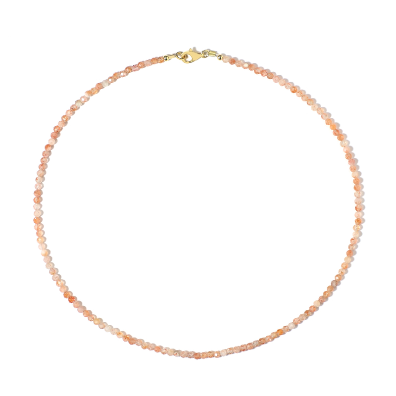 Sonnenstein-Silberhalskette Sonnenstein-Silberhalskette