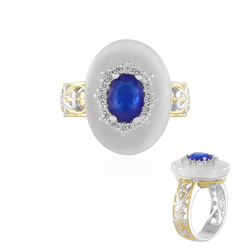 Edelstein-Silberring (Gems en Vogue)