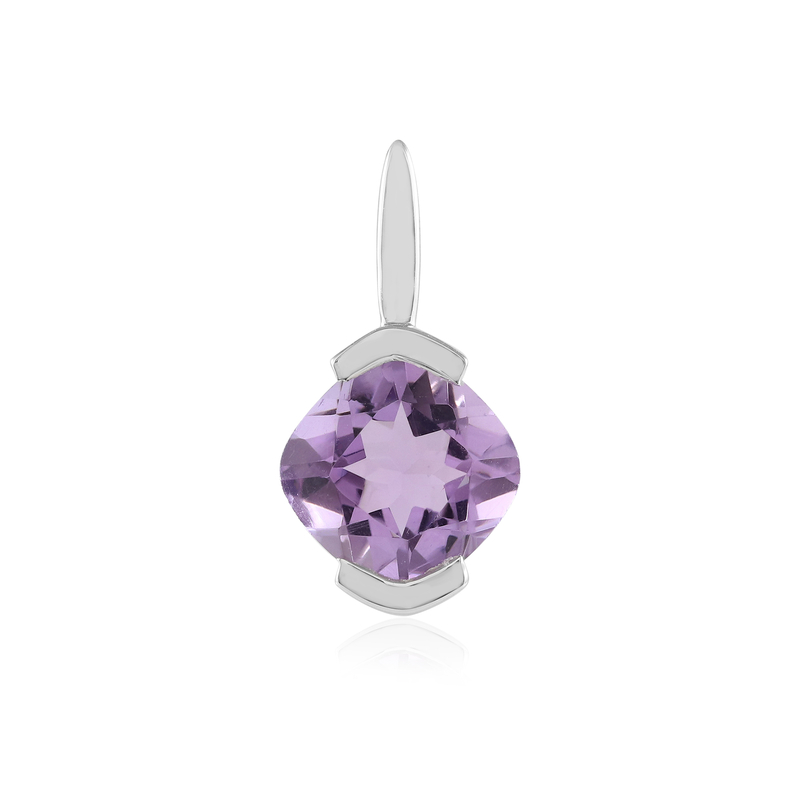 Lavendel-Amethyst-Silberanhänger (Adela Silber)