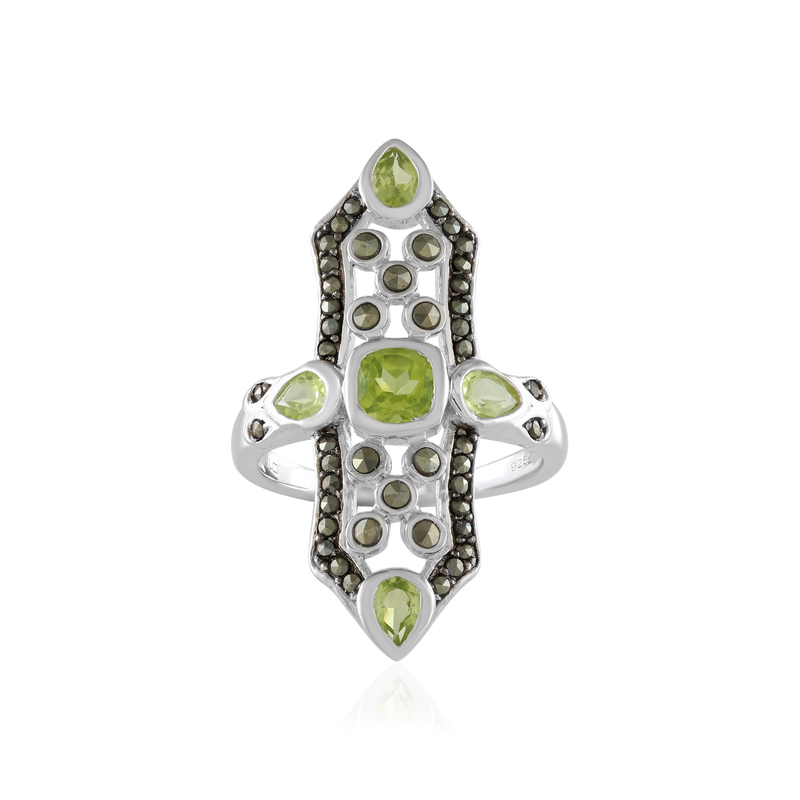 Peridot-Silberring