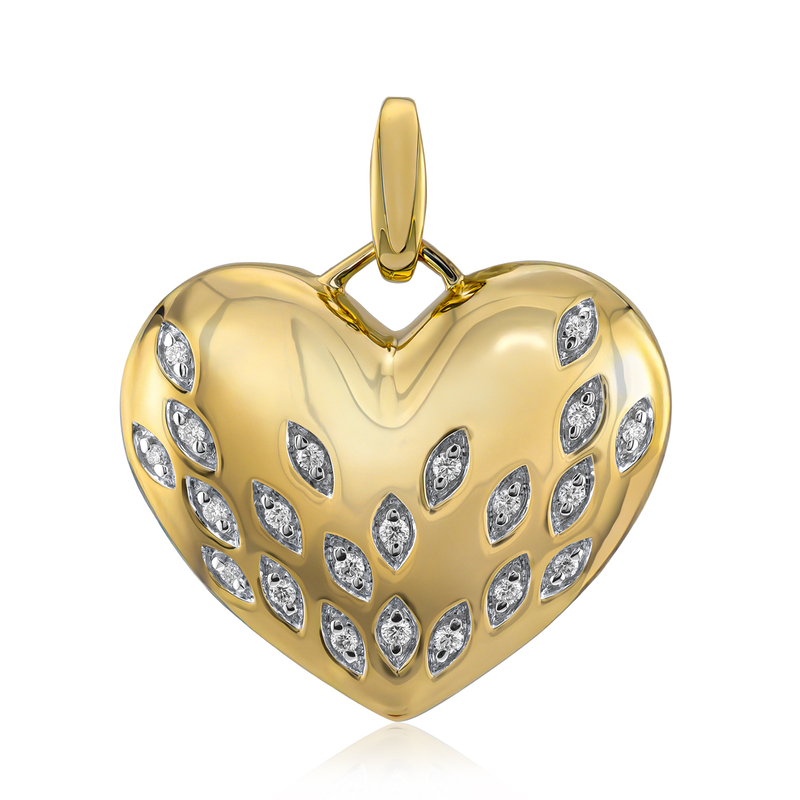 VVS1 (G) Brillant-Goldanhänger (Annette)