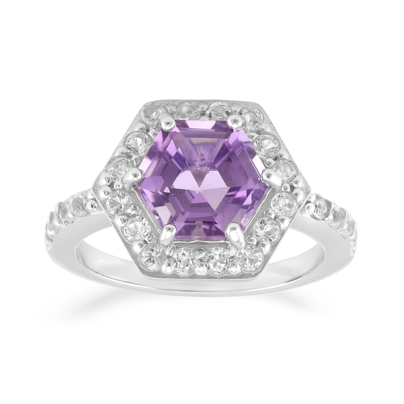 Amethyst-Silberring