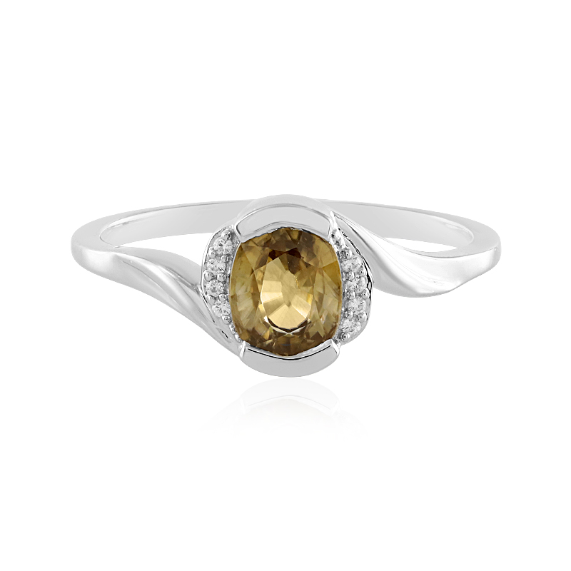 Mandarin-Zirkon-Silberring Mandarin-Zirkon-Silberring