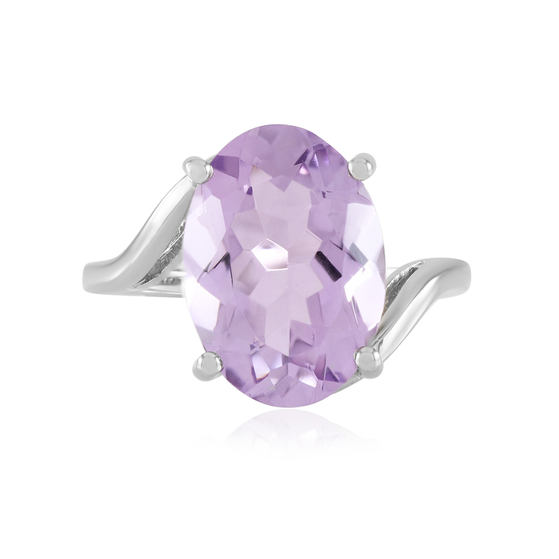 Lavendel-Amethyst-Silberring