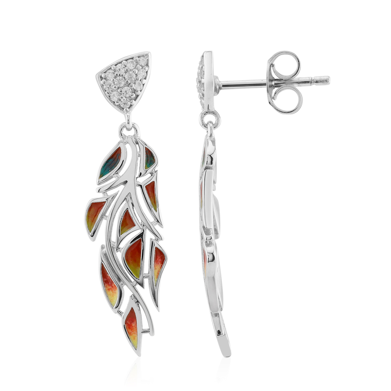 Zirkon-Silberohrringe (SAELOCANA)