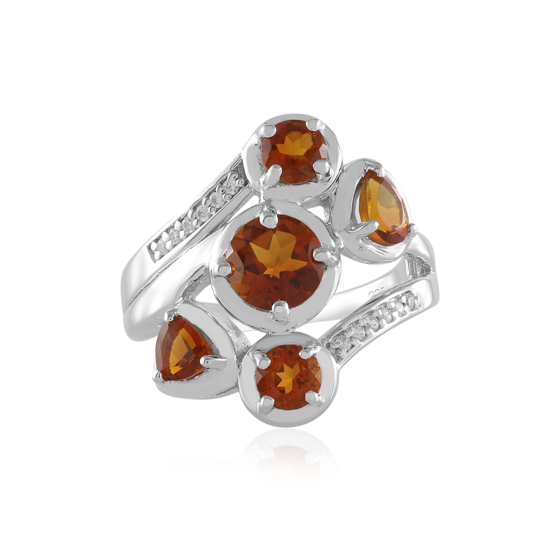 Madeira-Citrin-Silberring Madeira-Citrin-Silberring