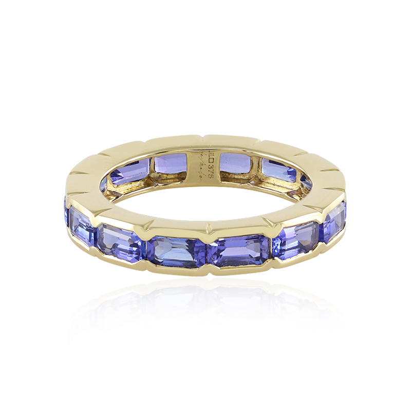 AAA-Tansanit-Goldring (de Melo)