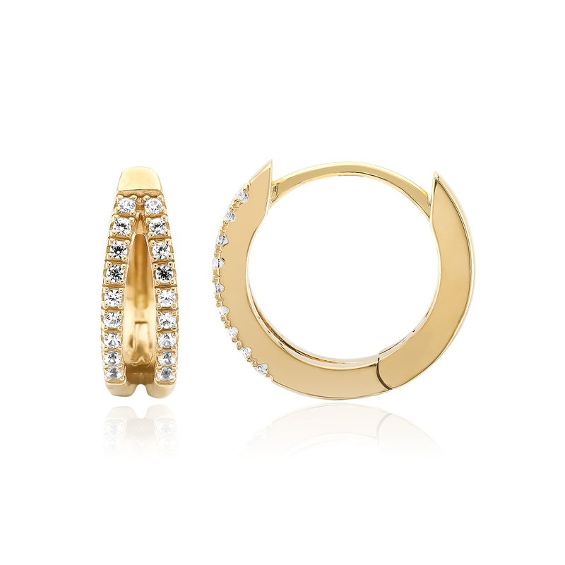 Zirkon-Silberohrringe Zirkon-Silberohrringe