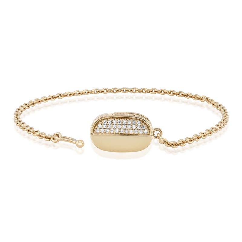 SI1 (G) Brillant-Silberarmband (Annette)