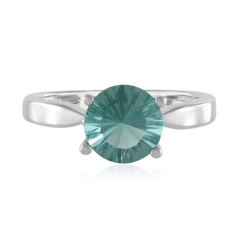 Grüner Fluorit-Silberring