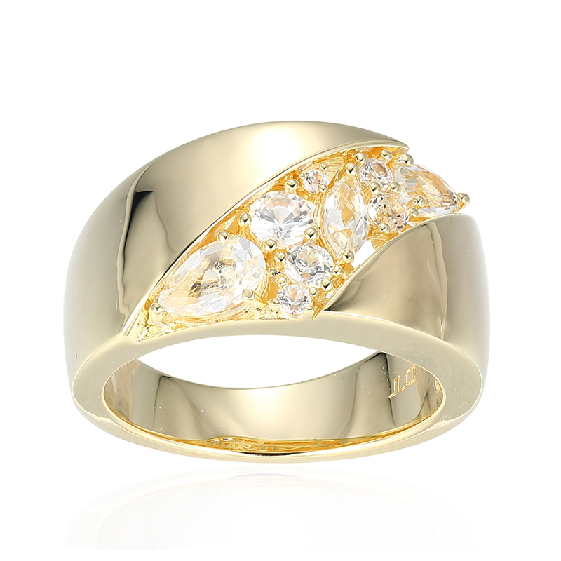 Vit topas-silverring (Adela silver) från Juwelo
