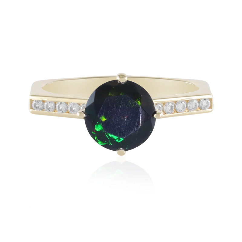 Mezezo-Opal-Goldring (de Melo Gold)