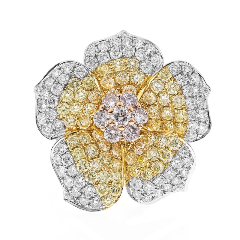 Pinkfarbener I1 Brillant-Goldring (CIRARI) Pinkfarbener I1 Brillant-Goldring (CIRARI)