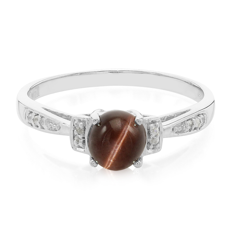 Skapolith-Katzenauge-Silberring