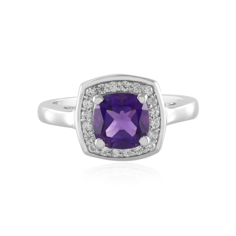 Sibirischer Amethyst-Silberring