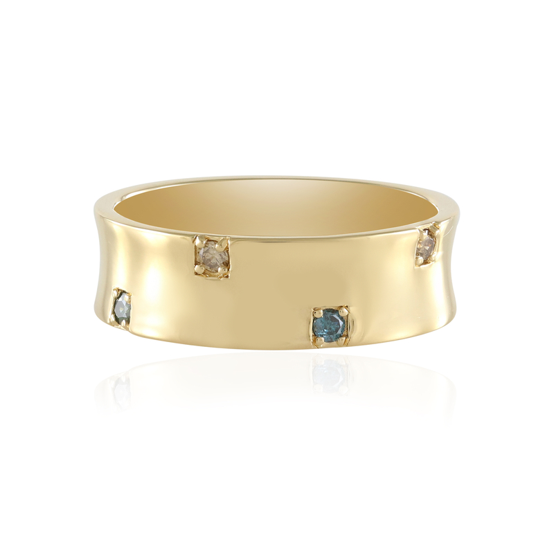 I2 Brillant-Silberring