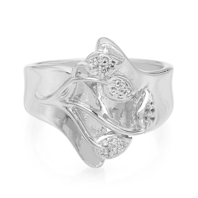 Weißer Topas-Silberring