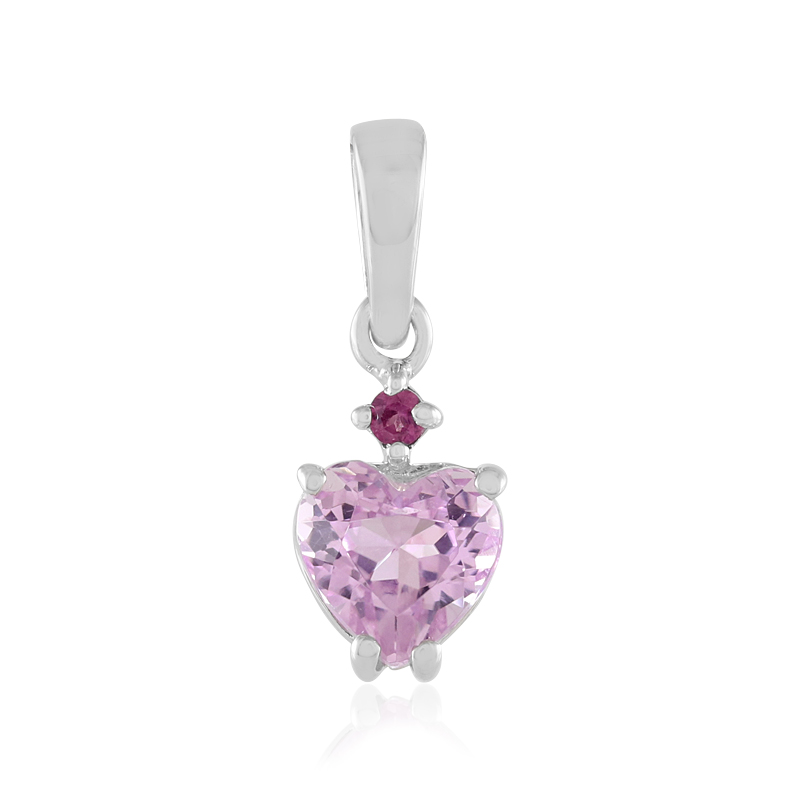Kunzit-Silberanhänger