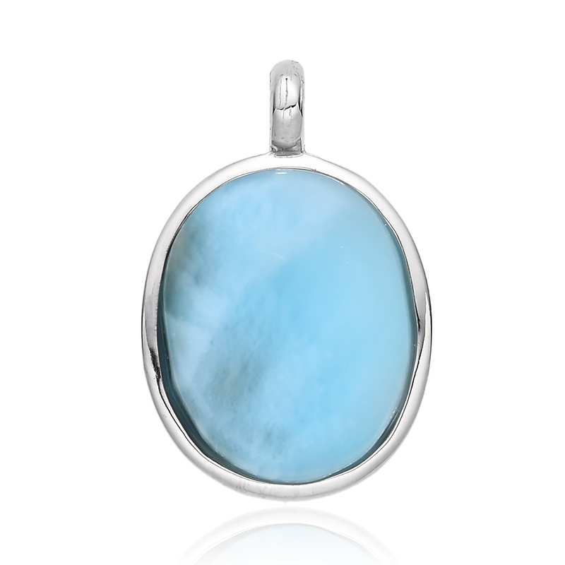 Larimar-Silberanhänger