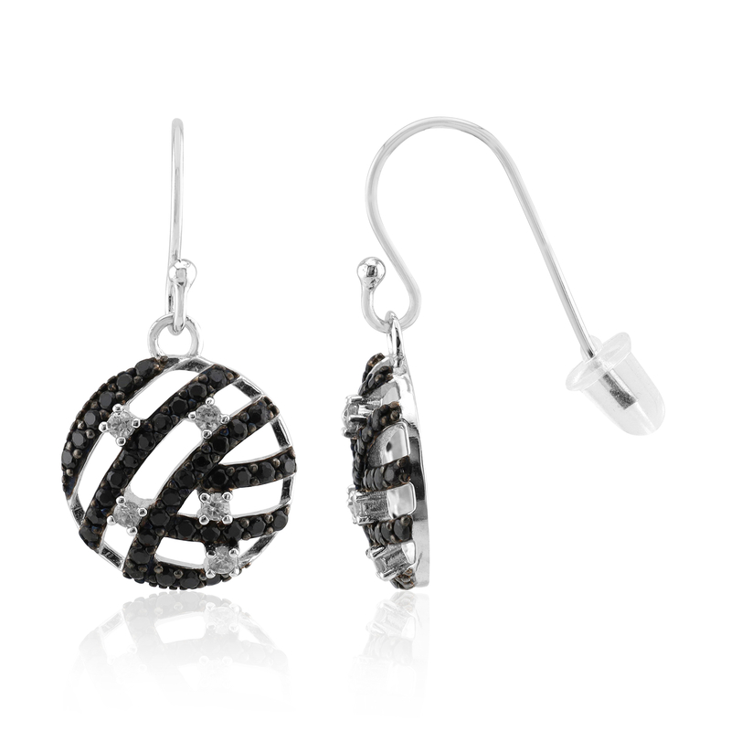 Edelstein-Silberohrringe