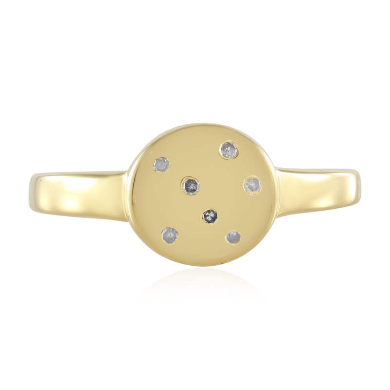 I2 (I) Diamant-Silberring