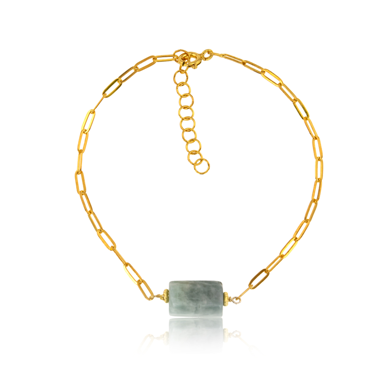 Amazonit-Silberarmband (Joias do Paraíso)