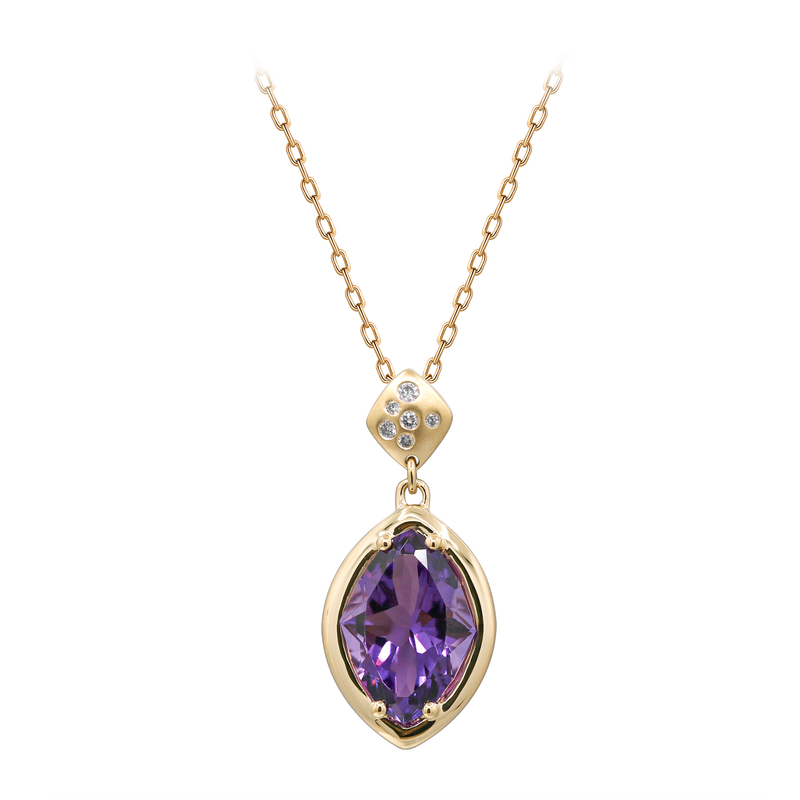 Amethyst-Goldhalskette (CIRARI)