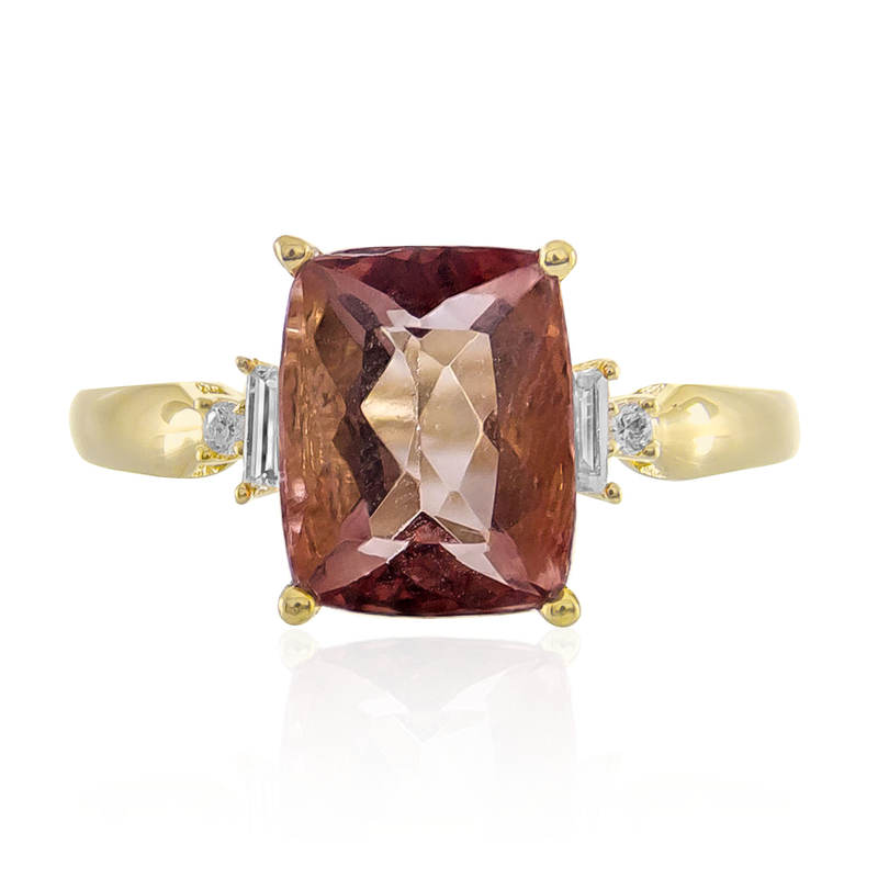 Roter Fluorit-Goldring (CIRARI)