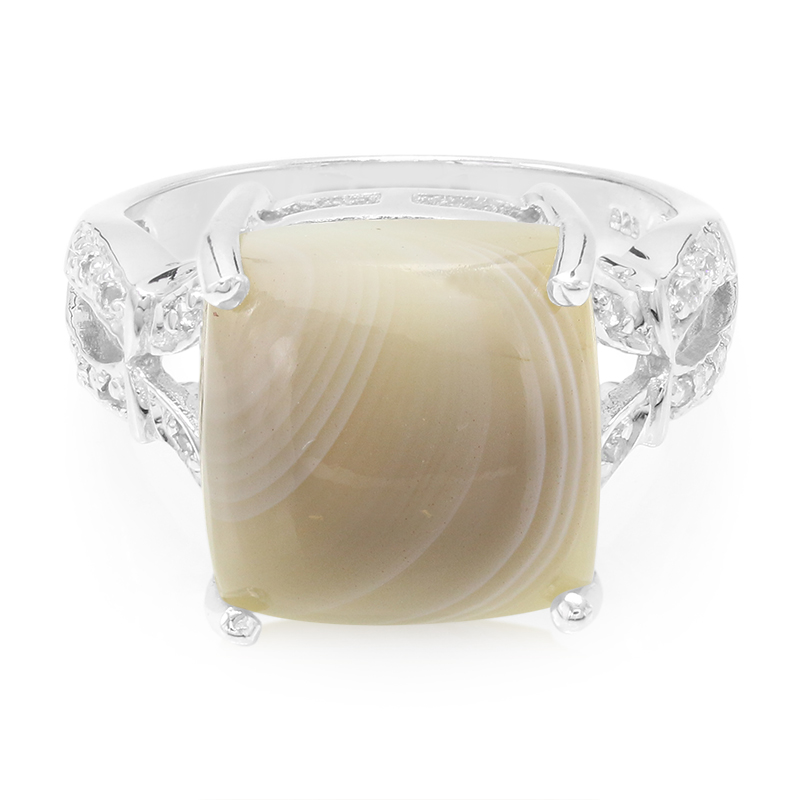 Botswana-Achat-Silberring