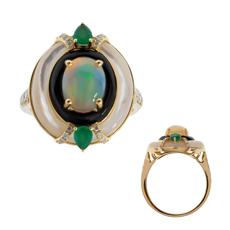 AAA-Welo-Opal-Goldring (CIRARI) AAA-Welo-Opal-Goldring (CIRARI)