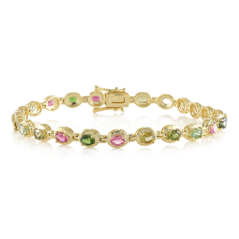 Turmalin-Silberarmband