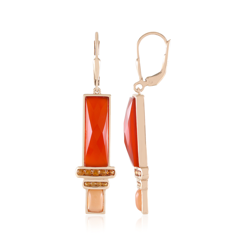 Karneol-Silberohrringe (KM by Juwelo)