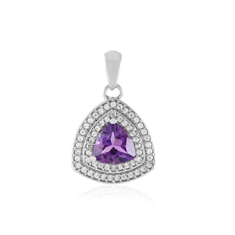Sibirischer Amethyst-Silberanhänger Sibirischer Amethyst-Silberanhänger