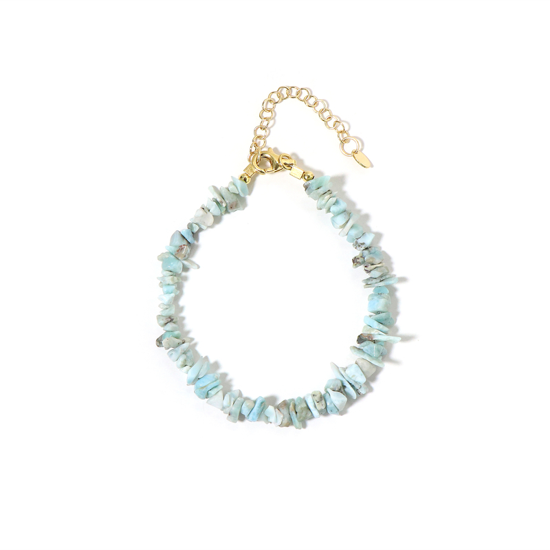 Larimar-Silberarmband