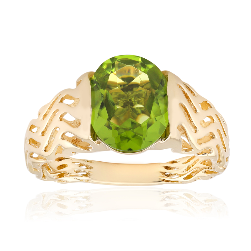 Peridot-Goldring (Ornaments by de Melo)