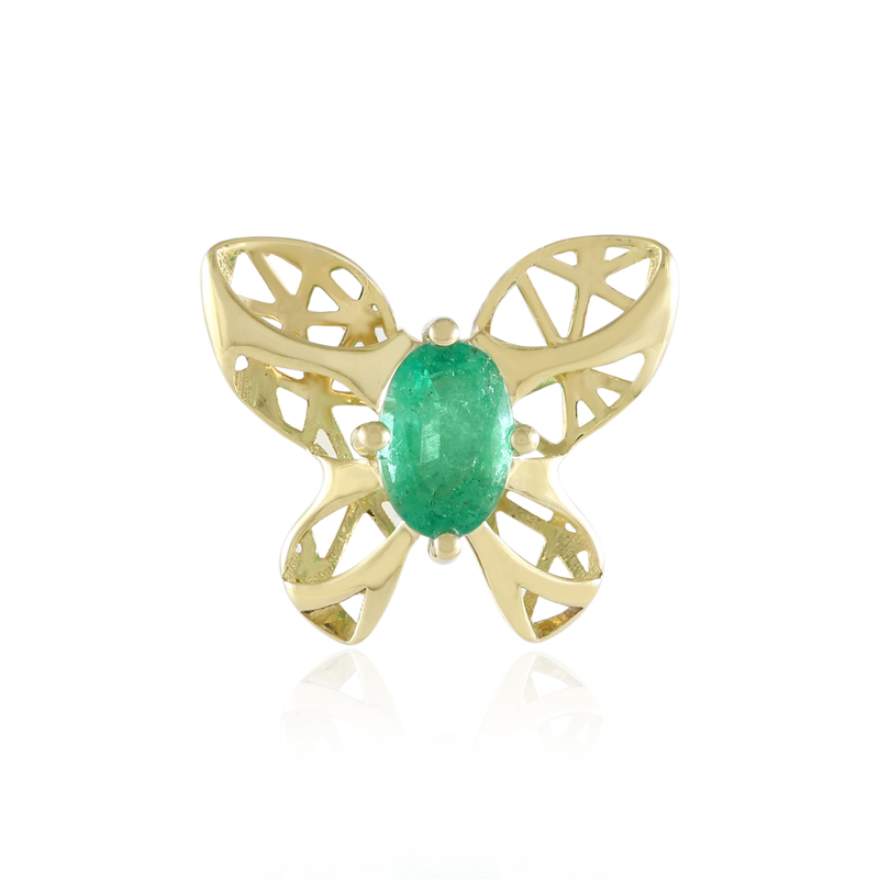 Sambia-Smaragd-Goldanhänger (Ornaments by de Melo)