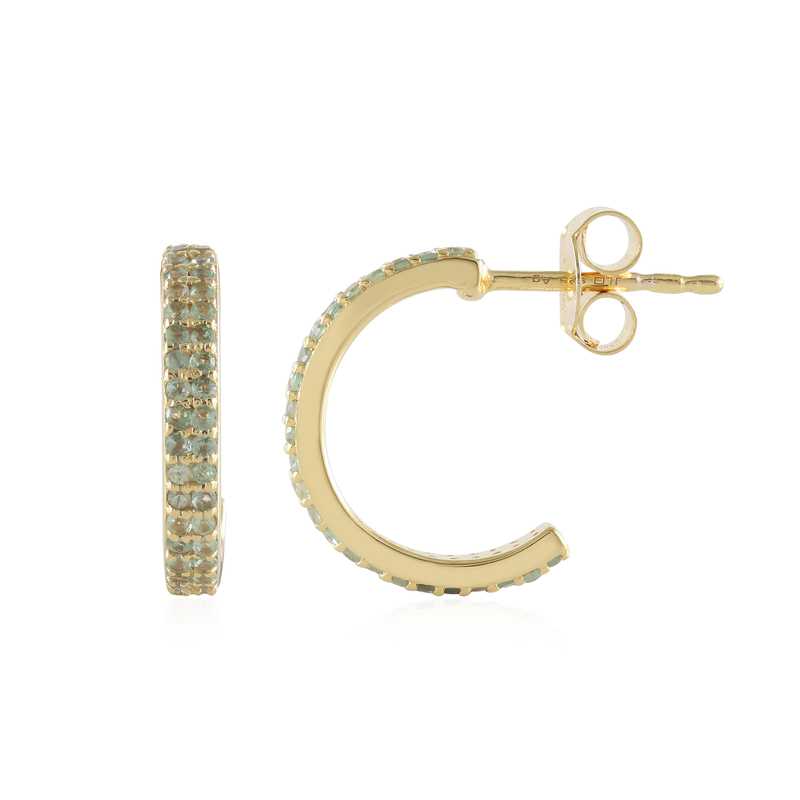 Alexandrit-Silberohrringe Alexandrit-Silberohrringe