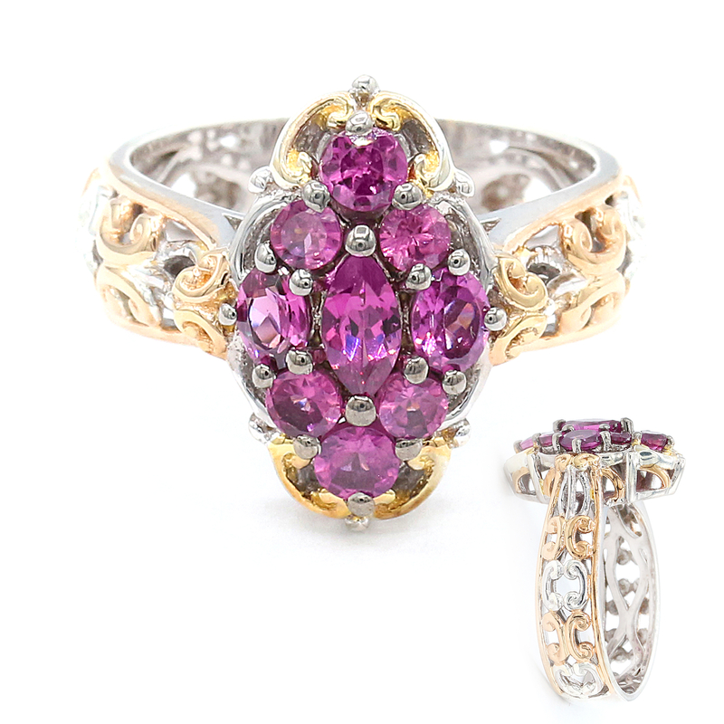 Magenta-granat-silverring (Gems en Vogue) från Juwelo
